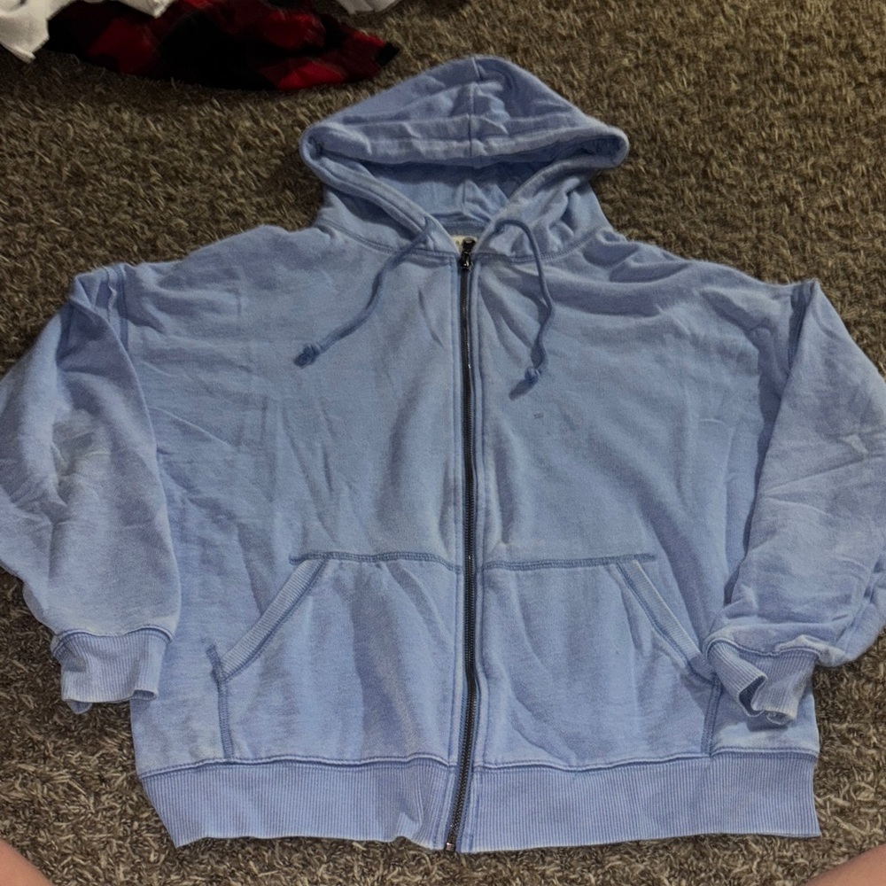 Aeropostale Light Blue Hoodie Jacket